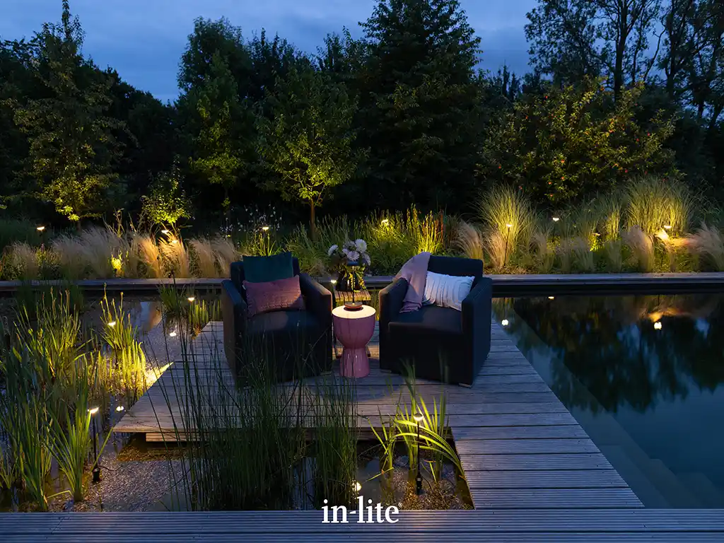 Sway garden lighting and decking available for your Norfolk garden.