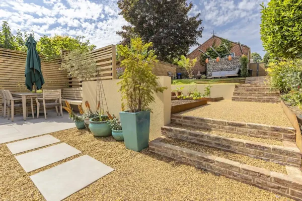 Resin pathway and landscaped garden in Norwich by Acorn to Oak.